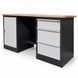 Banc de lucru metalic cu doua comode Banc de lucru Stw 326-D/S2B