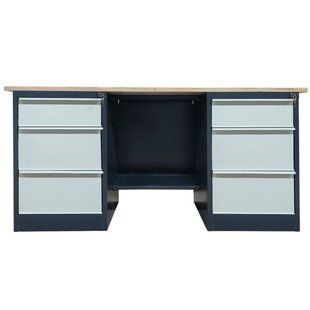 Верстак металлический двухтумбовый Верстак Stw 326-S2B/S2B