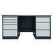 Banc de lucru metalic cu doua comode Banc de lucru Stw 326-3MSB/S2B