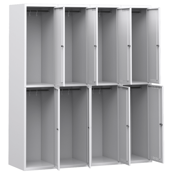 Dulap metalic cu celule (locker) pe 8 compartimente Sus 342
