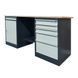 Banc de lucru metalic cu doua comode Banc de lucru Stw 326-3MSB/MD