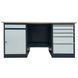 Banc de lucru metalic cu doua comode Banc de lucru Stw 326-3MSB/MD