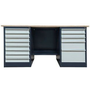 Верстак металлический двухтумбовый Верстак Stw 326-8M/3MSB