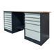 Banc de lucru metalic cu doua comode Banc de lucru Stw 326-8M/3MSB