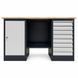 Banc de lucru metalic cu doua comode Banc de lucru Stw 326-8M/D